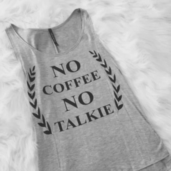 Black and Gray Graphic Tank Top - Picture 2 of 2